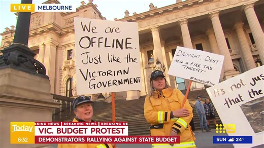 Victoria budget protest