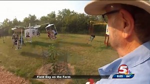 181K views · 869 reactions | A North Dakota farmer has created a new form of farm entertainment on his land that keeps the kids laughing. Loren Myran began building his agricultural carnival park 10 years ago. https://bit.ly/2NJx9h8 | KFYR-TV | Facebook