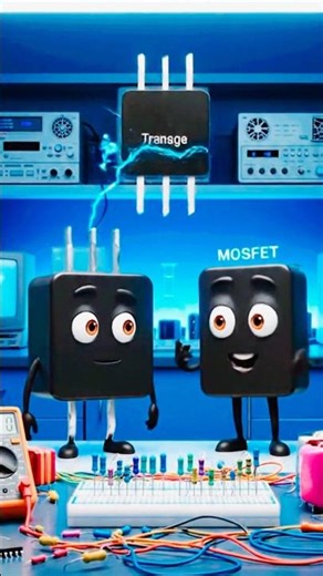 transistor vs MOSFET||difference between transistor and MOSFET #shorts #ytshorts #transistor #mosfet