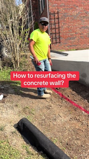 How to resurfacing a concrete wall? #JDCconcretecompanyLLC