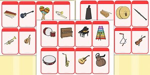 Musical Instrument Flashcards (Image Only)