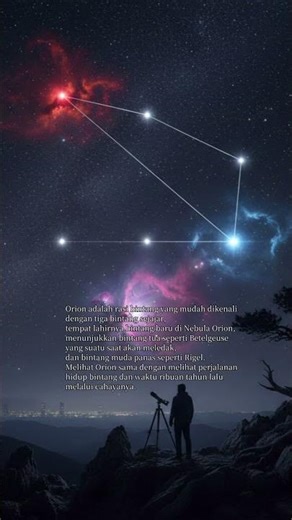 Orion: Laboratorium dan Mesin Waktu di Langit Malam. #orion #bintang #astronomy #langit