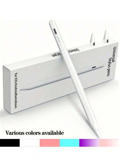 1pc Universal Stylus Pen Compatible With IPad 2018-2024, 90mAh Lithium-Ion Battery For Faster Charging, Palm Rejection, Tilt Sensitivity Compatible With Apple Pencil, Compatible With IPad 10th/9/8/7/6th, Pro 11/12.9/13-Inch M4, Air 3/4/5/M2, Mini 5/6 | SHEIN