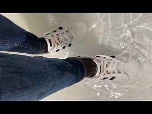wetlook | wet clothes | wet jeans | wet sneacker