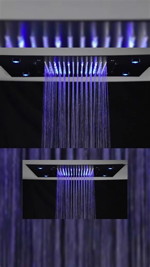 Luxury Gold Thermostatic LED Shower Set for Modern Bathrooms