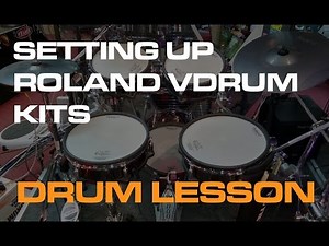 Free Lesson setting up Roland v-drums / Electric drum kits Video