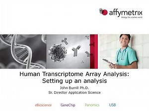 TAC Software Training - Human Transcriptome Array Analysis: Setting up an analysis