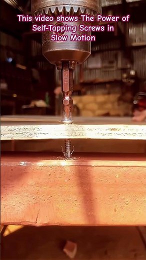 Steel vs. Screw:The Self-Tapping Demo #Workshop #DIY #MetalWorking #Construction #Satisfying