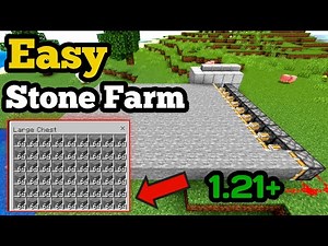 BEST Automatic Stone Farm in Minecraft | Bedrock 1.21 | Easy and efficient|