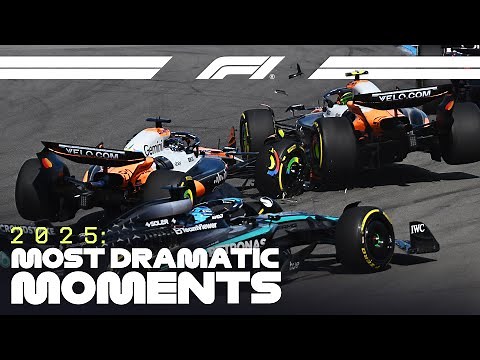 Top 23 Dramatic Moments Of The 2025 F1 Season!