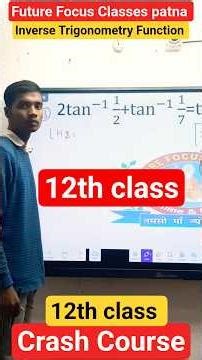 inverse Trigonometry Function 12th class vvi question#crashcourse#boardexam#maths#class12th#trending