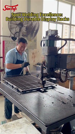 Spot Welding Excellence Building Durable Display Racks #sintopfixtures #customizedretaildisplays
