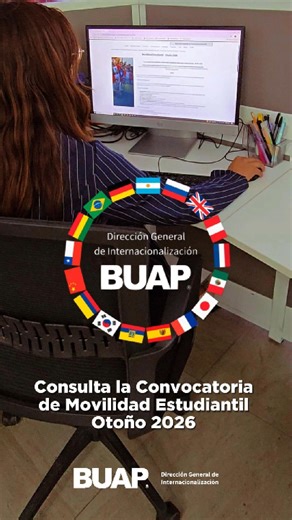 #MovilidadEstudiantil #Otoño2026 | 📢 Convocatoria de Movilidad Estudiantil Otoño2026 🌍🎓 ¡Consulta la convocatoria y registrate antes del 31 de enero! ▪️ Convocatoria: https://bsu.buap.mx/fMi ▪️ Oferta Nacional e Internacional: https://bsu.buap.mx/fMj ▪️ Plataforma de Movilidad: https://bsu.buap.mx/PlataformaEstudiantesBUAP ▪️ Tutorial: https://bsu.buap.mx/TutorialPlataforma ▪️ Dudas: https://bsu.buap.mx/fhG 📆 ¡Ya puedes registrar tu postulación! Plataforma abierta del 3 de noviembre de 2025 