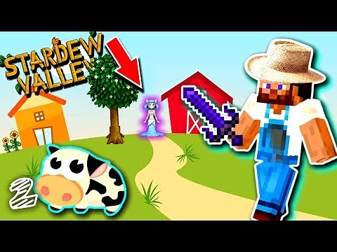 Minecraft Stardew Valley Mod! Building the Town! - Farming Valley 2