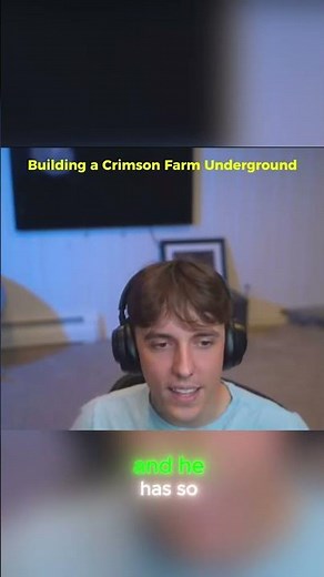 Building a Crimson Farm Underground🤯 #minecraft