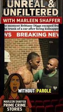 The moment Brittany Diggs escaped from the trunk of a car after being kidnapped A woman