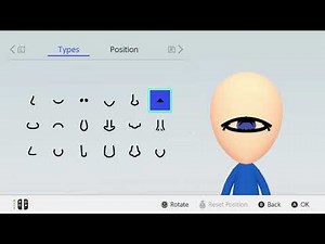 Mii Maker .Blue Eye / Cyclop . Nintendo Switch . Free Tutorial Cómo hacer Blue Eye / Cyclop.