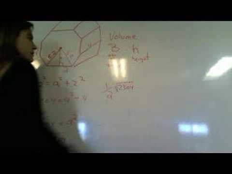 V and SA of octagonal prism