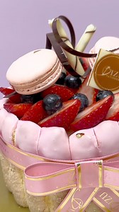 Indulge in the beauty of taste and artistry with our Charlotte Raspberry Cake – It's masterfully created with Biscuit Cuillère, alternating layers of blackberry mousse and raspberry gelée, topped with assorted fresh berries and petit Macaron de Paris. 💗 Order yours today at www.bizu.ph or call/text us at 09176273970 and savor in pure dessert bliss! #ilovebizuph #bizuph | Bizu Patisserie & Bistro