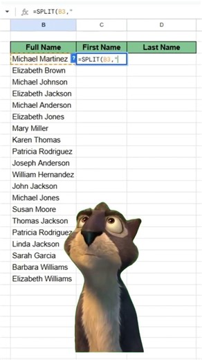 This is how to use =SPLIT in google sheets