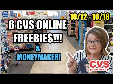6 CVS ONLINE FREEBIES THRU 10/18!