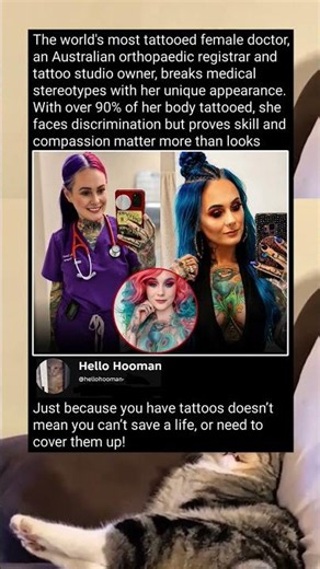 Would you trust a doctor with tattoos covering most of their body? Why or why not? #shorts