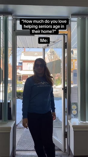 When your job is basically helping seniors live their best life 😂❤️ This is why we LOVE what we do at EmmUcare #SeniorCare #CaregiverLife #emmucare #carecenteredaroundyou