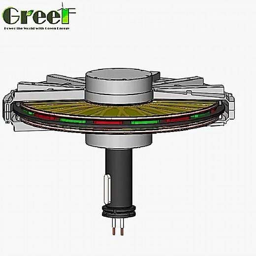 Low RPM Low Torque Low Weight Coreless Permanent Magnet Wind Generator,axial flux coreless generator