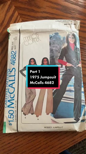 1975 Jumpsuit McCalls 4682 Sewing Tutorial