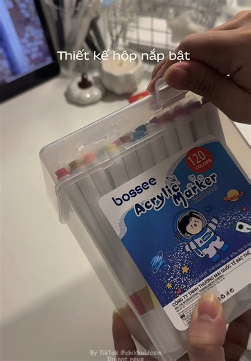 Hộp 120 Màu Acrylic Marker: Sáng Tạo Không Giới Hạn