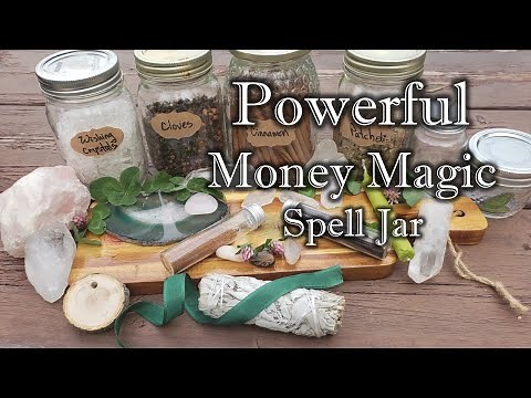 Money Spell Jar, Prosperity, Wealth & Abundance - 🌿Pagan Crafting, witchcraft