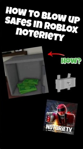 How to blow up safes in roblox notoriety. #roblox #notoriety #tutorial #easy #steal #payday 2