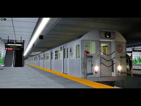 ROBLOX Railfanning at PTA Subway Fifth Av Lines S61E57: R38 (C) Train