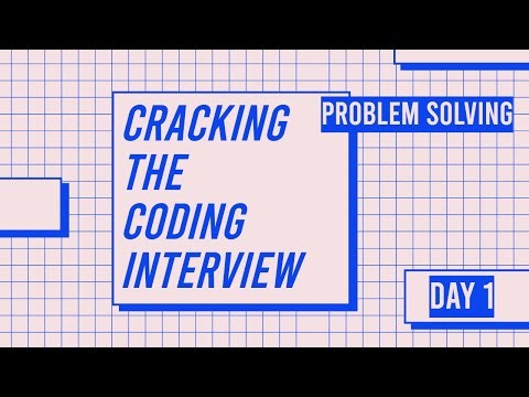One Day to Day One | Problem Solving | Cracking The Coding Interview