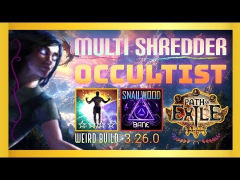 POE 3.26.0d Multi Shredder Occultist Hex Bloom Explode Bane - T16 Strand Map DEMO - Path Of Exile