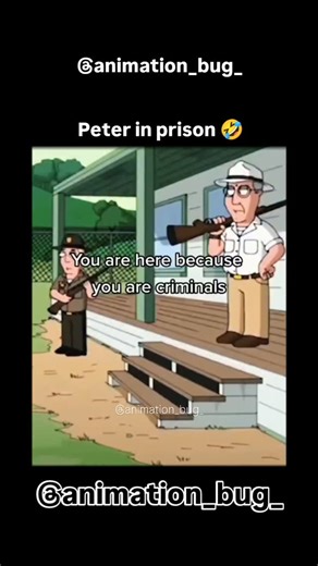 Animation Bug on Instagram: "Peter Griffin goes to jail (or faces serious jail time) multiple times in Family Guy, often for crimes like DUIs, assault, charity fraud, or for getting framed, notably in episodes where he's framed by the corrupt Sheriff in the South (S10E8) or ends up in a chain gang, and gets arrested for absurd reasons like watching "corn" (S17E18) or genuinely committing crimes like burglary, with episodes like "Breaking Out Is Hard to Do" (S4E9) focusing on prison breaks, highl
