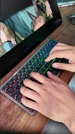 J’ai trouvé un parfait clavier mécanique rgb sans fil silencieux pour Mac et PC de @a‪@akkogear‬🔥