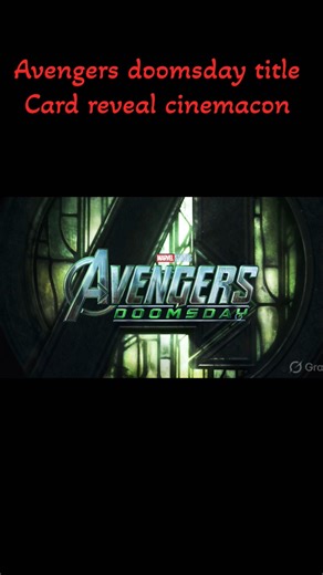 Avengers doomsday cinemacon title card reveal #marvel #avengersdoomsday