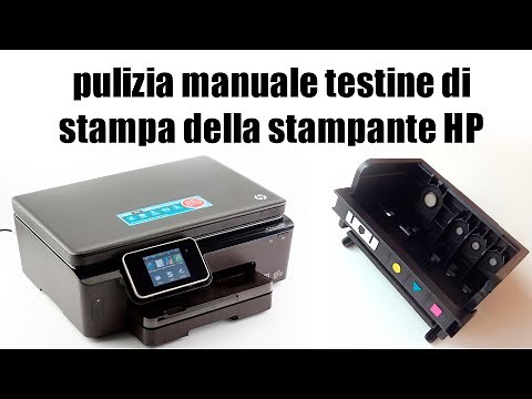 Pulizia manuale testine di stampa della stampante HP