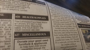 'Mask waiver' ads taken out of paper