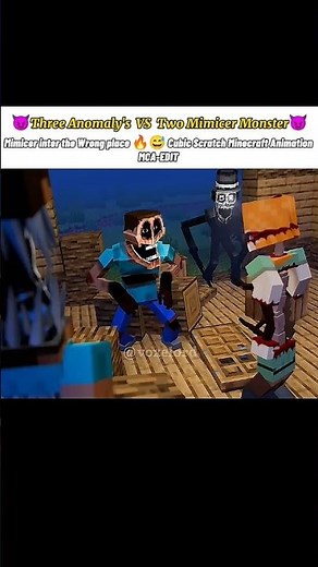 Anomaly's VS Mimicer Monster 🔥☠️|| Horror Movement Minecraft Animation Edit 🔥☠️