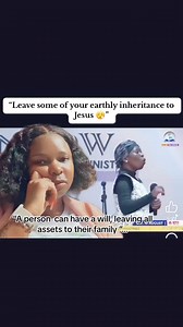 Apparently Your tithe and offering is not enough, you need to start leaving someone of your inheritance to the church. Because your kids will be blowing your money with ungodly things. | Madam Speaker