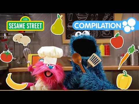 Sesame Street: Fun Recipes with Cookie Monster! | 2 Hour Foodie Truck Compilation