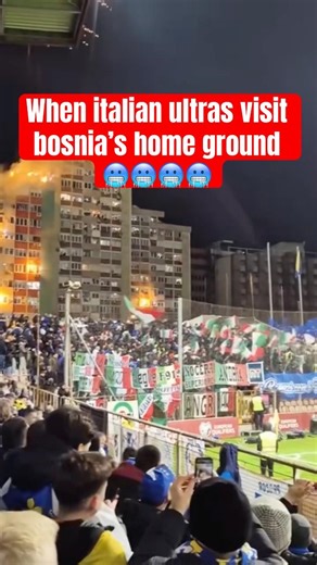 INSANE Italy Ultras Away Day in Bosnia 🔥 CRAZY Atmosphere & Loudest Football Fans Ever!