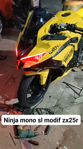 Atang Setiawan on Instagram: "Keren ninja mono sl modif zx25r #fyp @sorotan"