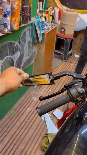 Side mirror bike modify Splendor Plus #automobile #trend #trendingshorts #bikelover #modificition