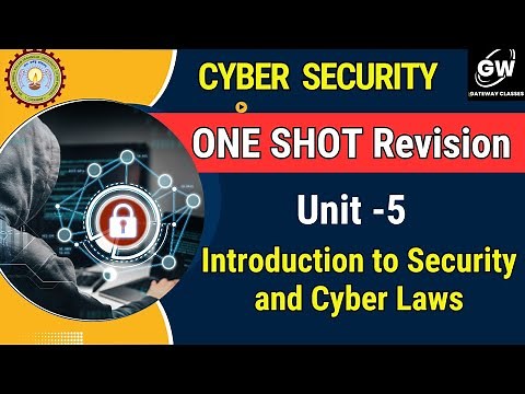 Unit-5 I ONE SHOT I CYBER SECURITY I GATEWAY CLASSES I AKTU