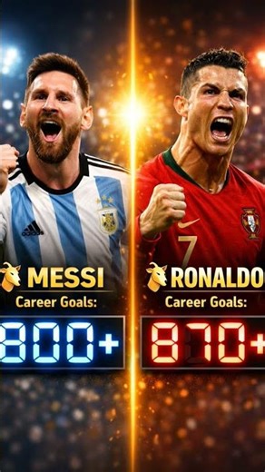 MESSI vs RONALDO 🔥 All Career Goals | GOAT Goal War 🐐
