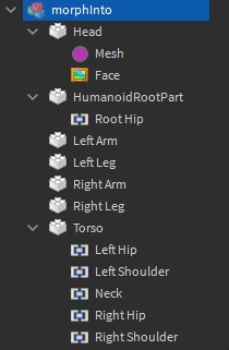 Character is acting weird after morphing; also not morphing into the rig model