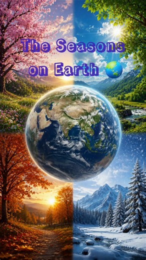 Seasons on Earth 🌏 #summer #winter #monsoon #spring #autumn